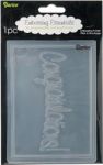 Darice - Embossing Essentials - Embossing Folder - Congratulations