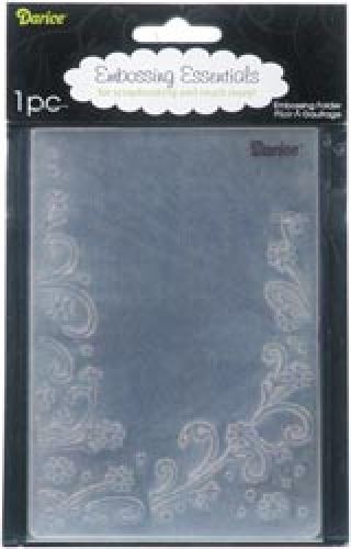 Darice - Embossing Essentials - Embossing Folder - Floral Border