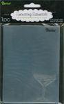 Darice - Embossing Essentials - Embossing Folder - Cocktail Glass in Corner