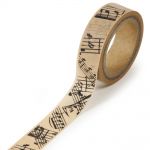 Darice - Washi Masking Tape - Music Stamp