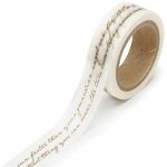 Darice - Washi Masking Tape - Gold Script