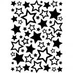 Darice - Embossing Essentials - Embossing Folder - Stars Asst