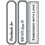 Darice - Embossing Essentials - Embossing Folder Borders 1.5"X5.75" 3/Pkg - Handmade By
