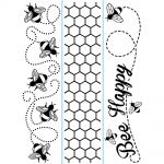 Darice - Embossing Essentials - Embossing Folder Borders 1.5"X5.75" 3/Pkg - Bee