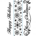 Darice - Embossing Essentials - Embossing Folder Borders 1.5"X5.75" 3/Pkg - Seasonal