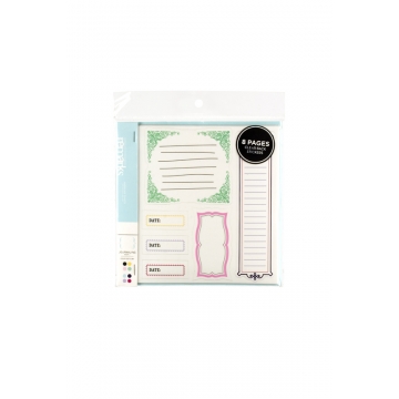 American Crafts - Remarks Stickers - Journaling Book one Colour set 2 & 4
