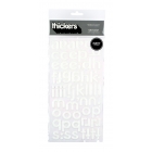 American Crafts - Thickers - Puffy - Chit Chat - White