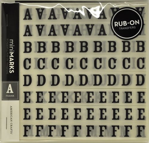 American Crafts - Mini Marks Rubon book -  Frank
