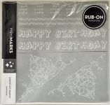 American Crafts - Mini Marks Rubon book - Celebration Book One - White