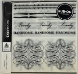 American Crafts - Mini Marks Rubon book - Elegant Book Two - Black