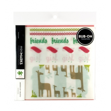 American Crafts - Mini Marks Rubons - Kids Book Two