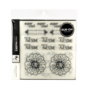 American Crafts - Mini Marks Rubons - Accessories Book Three