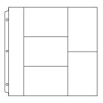We R Memory Keepers - Page Protectors - 3 - 6x4in , 2 - 4x6in , 1 12x2in - 12x12 Ring Photo Sleeves - 10pk