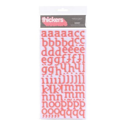 American Craft - Glittered Foam Thickers - Sunny - Salmon