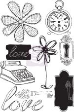 Prima Winter 2013 - Lifetime - 4"x6" Cling Mount Rubber Stamps