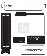 Prima Winter 2013 - Engraver -#3 - 2.5"x3" Clear Acrylic Stamp