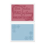 Sizzix Textured Impressions - Embossing Folders - Snowflake Season Set