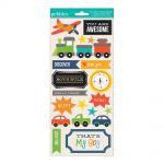 Pebbles: Love You More/Boy Cardstock Stickers 6"X12"