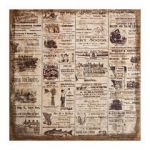 Tim Holtz - Idea-Ology - District Market - Burlap Panel - Adverts