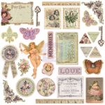 Prima Winter 2013 - Fairy Rhymes - 12 x 12 Chipboard Stickers
