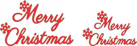 Cheery Lynn Designs Die - Merry Christmas Set - Set of 2