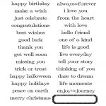 Tim Holtz - Collection - Stampers Anonymous - Simple Sayings