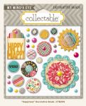 My Minds Eye - Collectable - Happiness - Decorative Brads