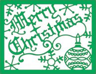 Cheery Lynn Designs Die - Merry Christmas Card