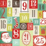 My Mind's Eye - Mistletoe Magic - 12x12" Double Sided Patterned Paper - Countdown Paper