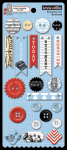 Teresa Collins Designs - Stationery Noted - Chipboard Buttons