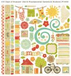 Simple Stories - 100 Days of Summer - Fundamentals Cardstock Stickers