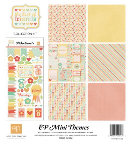 Echo Park Paper Company - Mini Theme - The Best of Friends - Collection Kit