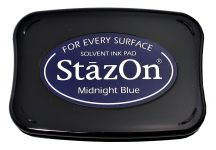 Tsukineko - StazOn - Midnight Blue - Solvent Ink Pad