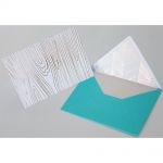 Teresa Collins Designs - Studio Gold - Foiled Cards W/Envelopes 5.25"X3.75" 12/Pkg - Woodgrain