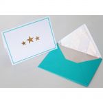 Teresa Collins Designs - Studio Gold - Foiled Cards W/Envelopes 5.25"X3.75" 12/Pkg - Stars