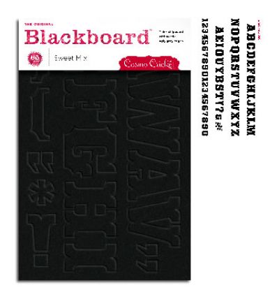 Cosmo Cricket - Haunted - Black Board Die Cut Letters