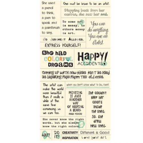 Cosmo Cricket - Tiny Text - Art Stickers