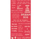 Cosmo Cricket - Tiny Text - Dream Stickers