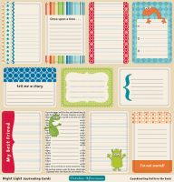 October Afternoon - Night Light - Die Cuts - Journaling Cards