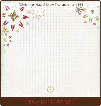 Fancy Pants - Christmas Magic Snow Overlay