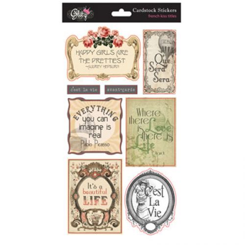 Glitz Design - French Kiss - Title Stickers