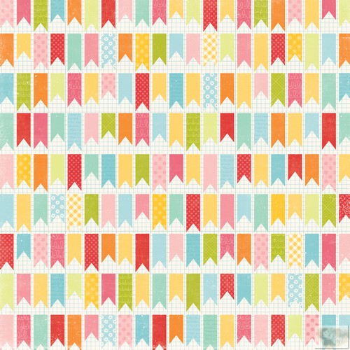 Echo Park - Hello Summer You've Been Flagged Patterned Paper