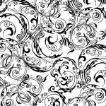 Impression Obsession - Cover-A-Card - Cling Mount Rubber Stamp - Flourishes