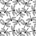 Impression Obsession - Cover-A-Card - Cling Mount Rubber Stamp - Dragonflies