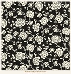 My Minds Eye - Lush - Black Floral Paper