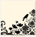 My Minds Eye - Lush - Black Finch Paper (flocked)