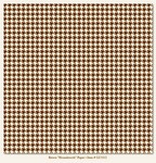 My Minds Eye - Lush - Brown Houndstooth Paper