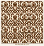 My Minds Eye - Lush - Brown Damask Paper