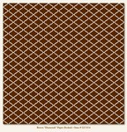 My Minds Eye - Lush - Brown Diamonds Paper (flocked)