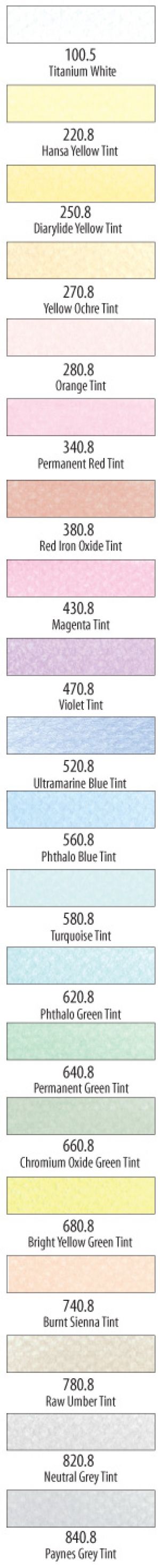 PanPastel Pure Colors/Tints Set 30204